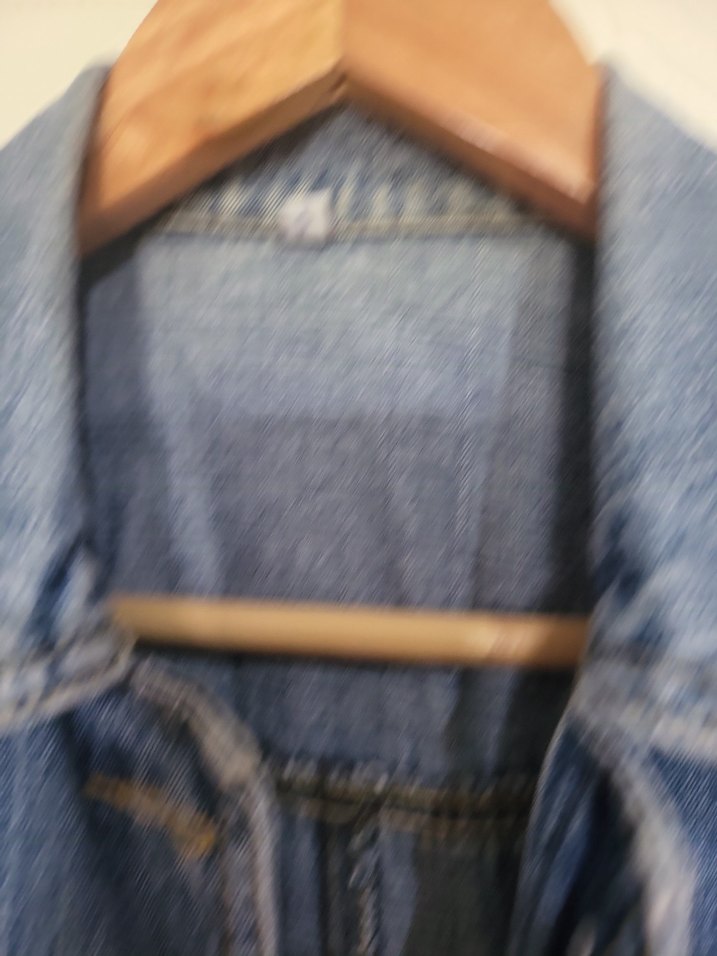 Düğmeli Mavi Kadın Denim Ceket - Görsel 3