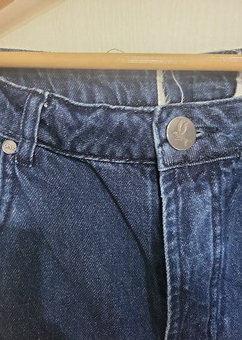 Kadın Bağlamalı Renkli Midi Kot Pantolon - Görsel 3