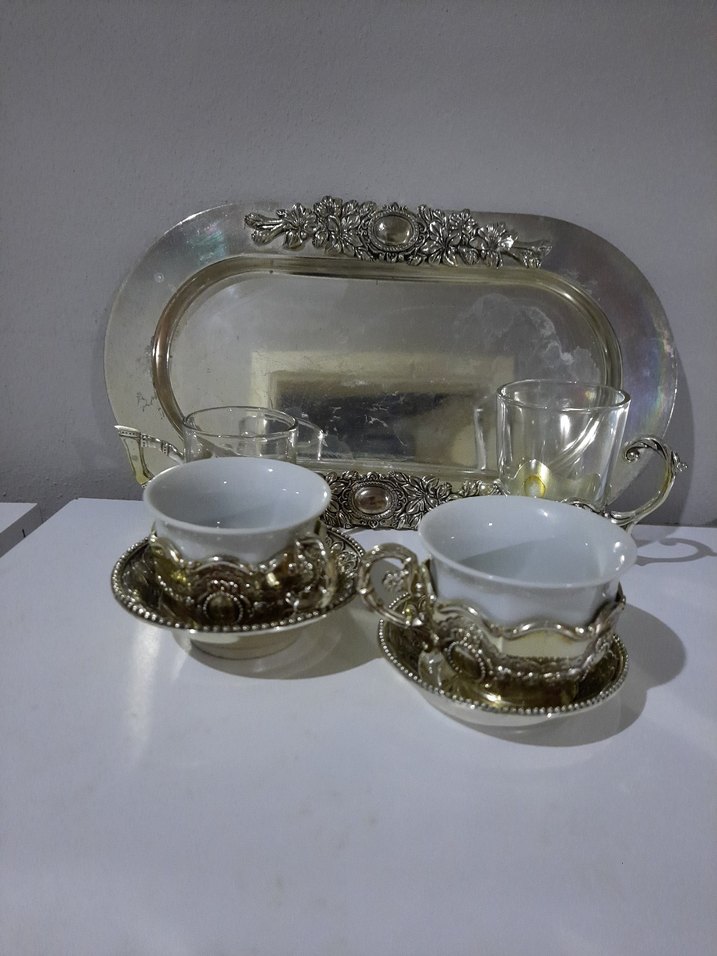 gumus 2li kahve Seti - Görsel 5