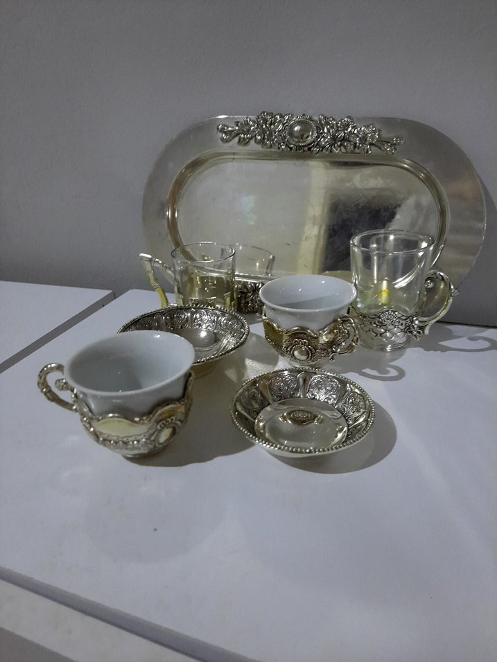 gumus 2li kahve Seti - Görsel 3