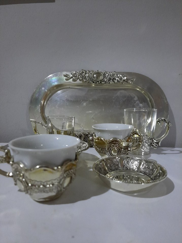 gumus 2li kahve Seti - Görsel 2