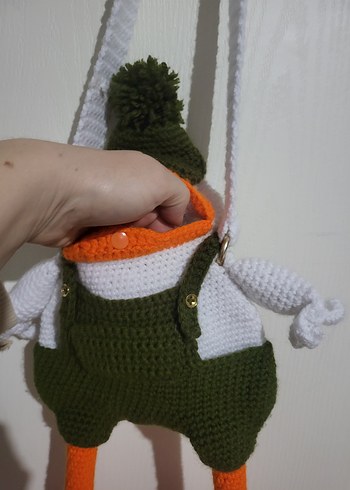 Renkli Ördek Figürlü Peluş Çanta - Görsel 3