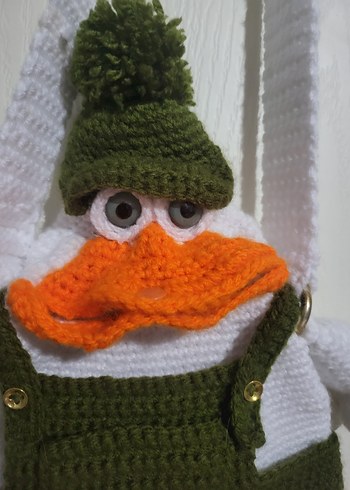 Renkli Ördek Figürlü Peluş Çanta - Görsel 6