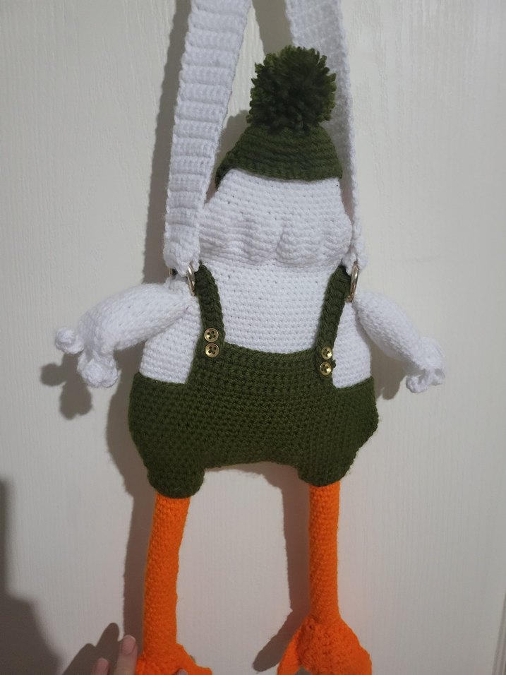 Renkli Ördek Figürlü Peluş Çanta - Görsel 5