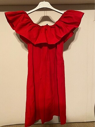 xs Beden kırmızı Renk Tiril tiril elbise