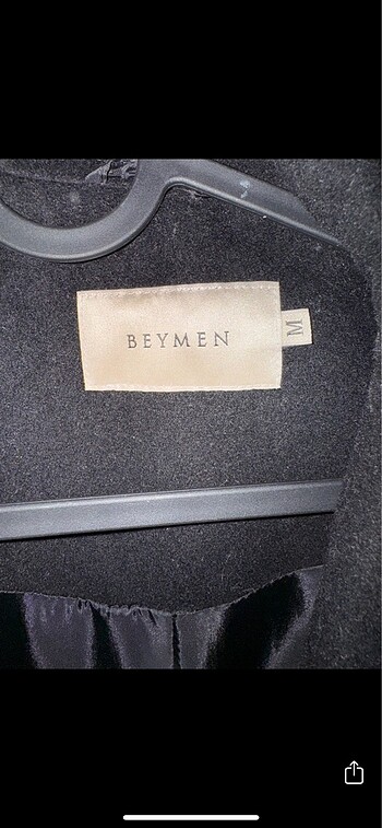38 Beden siyah Renk Beymen kaban