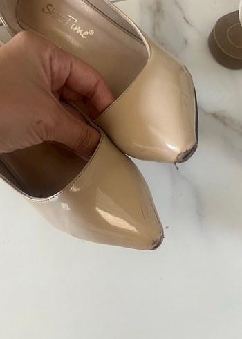 Bej rugan Stiletto Kadın Ayakkabı