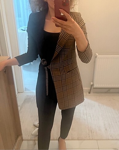 İki renkli blazer ceket