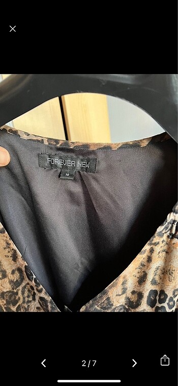 m Beden kahverengi Renk Leopar elbise