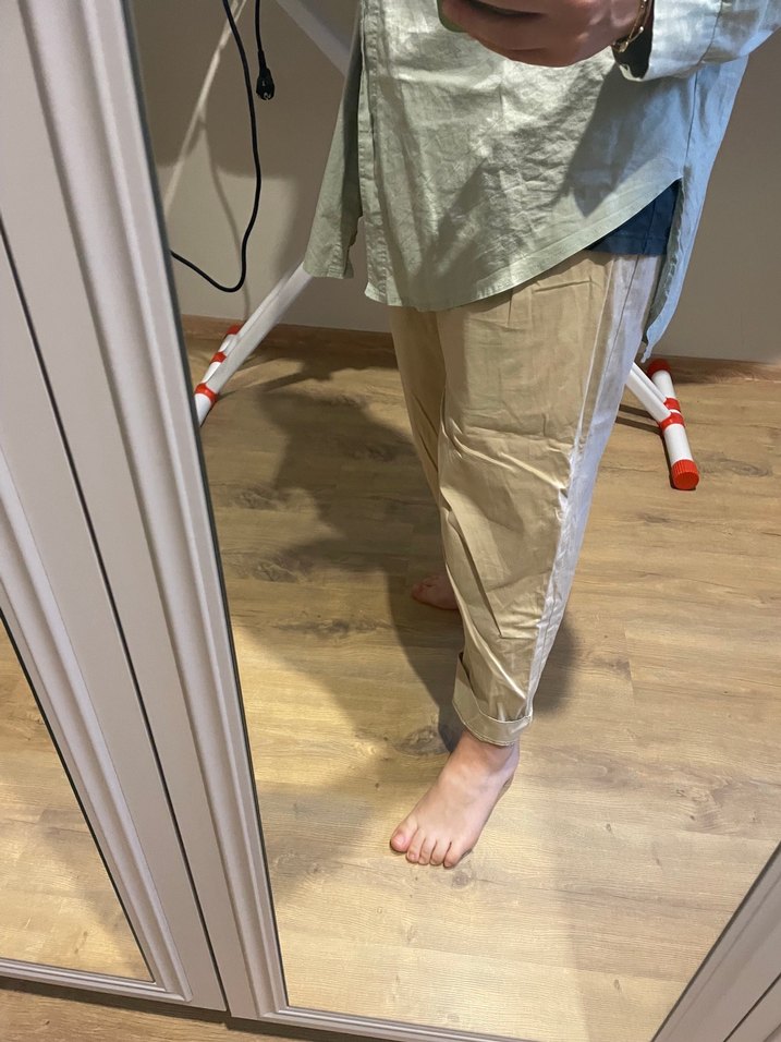 Camel Renk Rahat Kesim Pantolon - Görsel 2