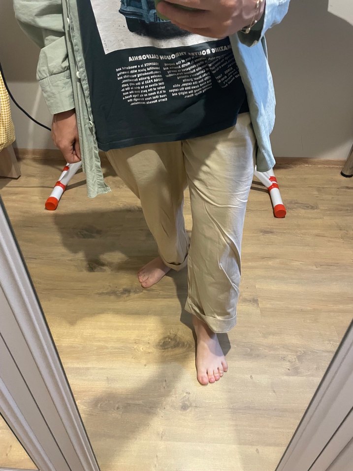 Camel Renk Rahat Kesim Pantolon - Görsel 3