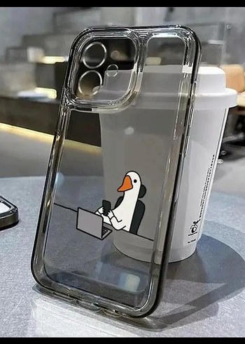 Şeffaf Gri Telefon Kılıfı - Görsel 2