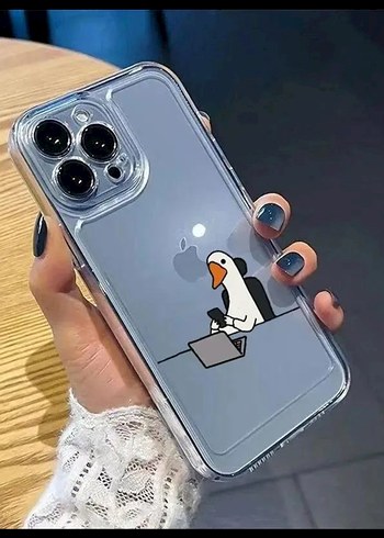 Şeffaf Gri Telefon Kılıfı - Görsel 3