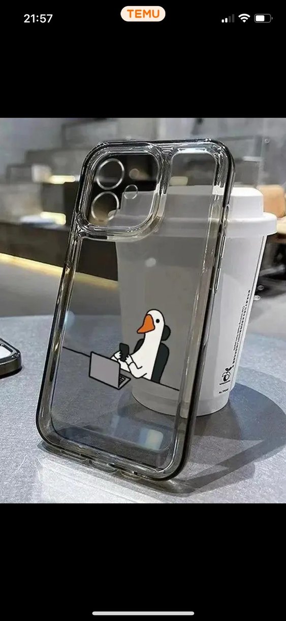 Şeffaf Gri Telefon Kılıfı - Görsel 2