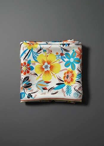 İpek Görünümlü Saten Kadın Fularlar - Görsel 12