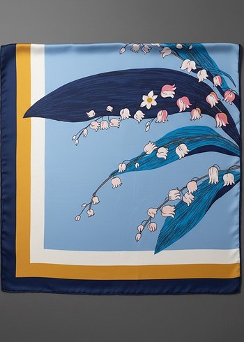 İpek Görünümlü Saten Kadın Fularlar - Görsel 10