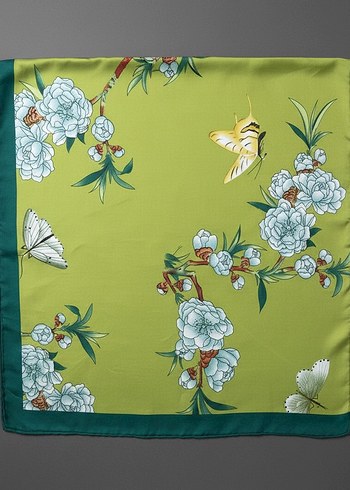 İpek Görünümlü Saten Kadın Fularlar - Görsel 9