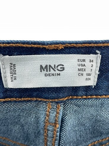 34 Beden lacivert Renk Mango Jean / Kot %70 İndirimli.
