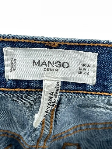 32 Beden mavi Renk Mango Jean / Kot %70 İndirimli.