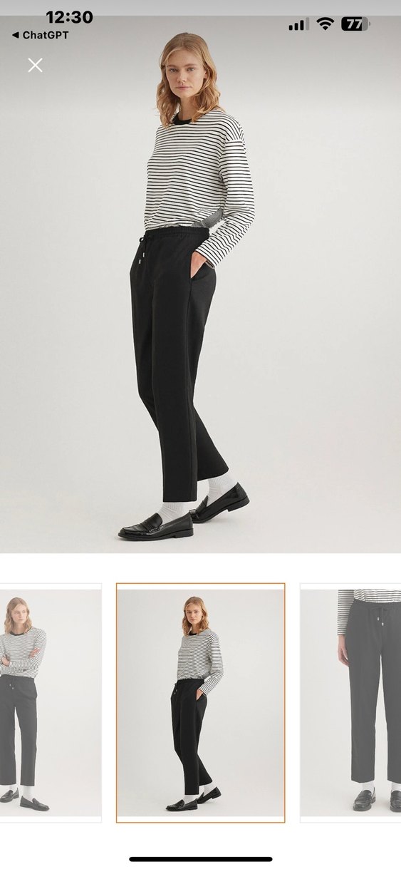 Siyah Kadın Pantolon - Görsel 5