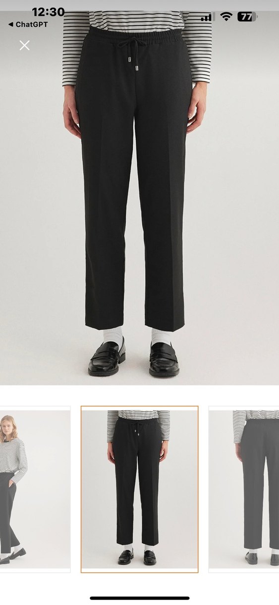 Siyah Kadın Pantolon - Görsel 4