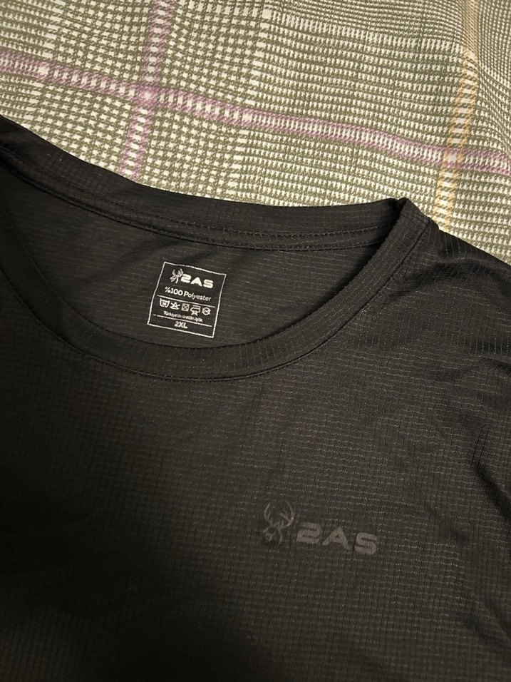 Siyah Erkek Kısa Kollu Tişört Spor - Görsel 2