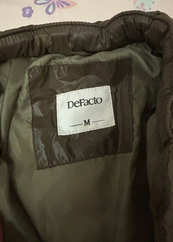 Fermuarlı haki yeşil Kadın Mont - Görsel 3