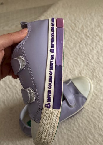 Kız Çocuk Mor Cırtlı Spor Ayakkabı - Görsel 3