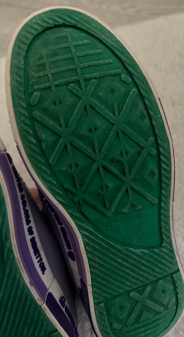 Kız Çocuk Mor Cırtlı Spor Ayakkabı - Görsel 4