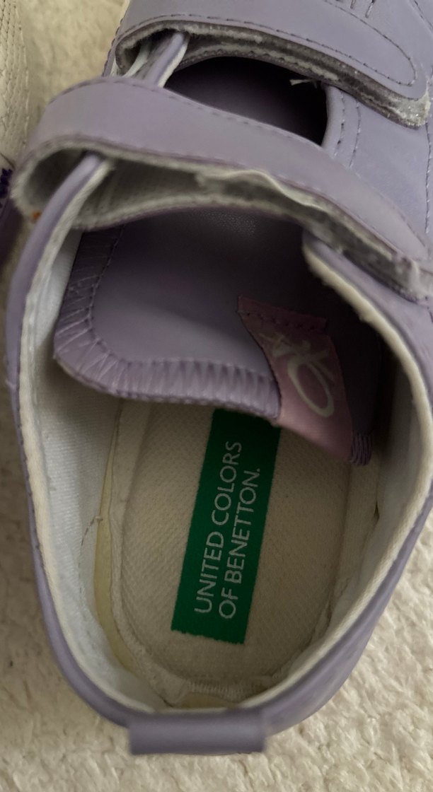 Kız Çocuk Mor Cırtlı Spor Ayakkabı - Görsel 5