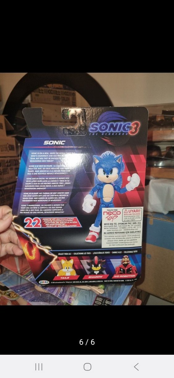 sonic 3 hedgehog 13cm figür - Görsel 4