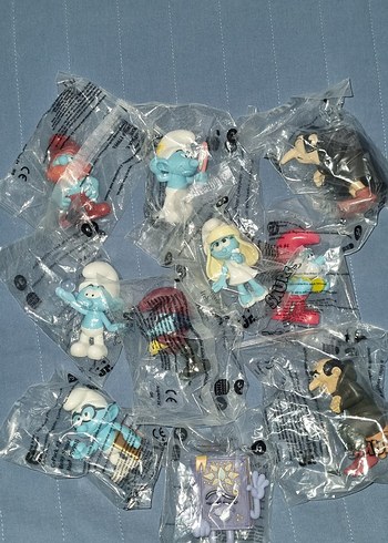 Şirinler 11 karakter tamset Aksiyon Figürleri - Görsel 2