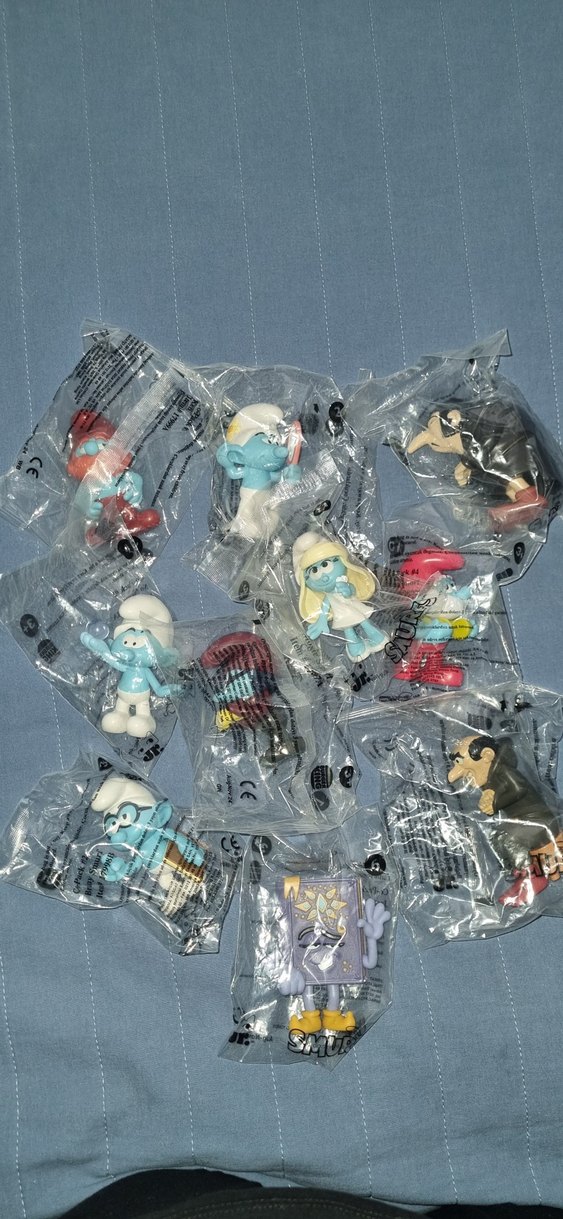 Şirinler 11 karakter tamset Aksiyon Figürleri - Görsel 2