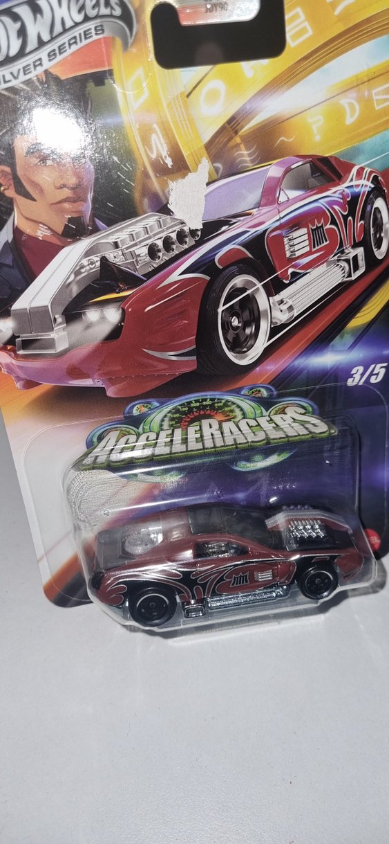 HOT WHEELS Silver Series AcceleRacers Hollowback JCB93 - Görsel 3
