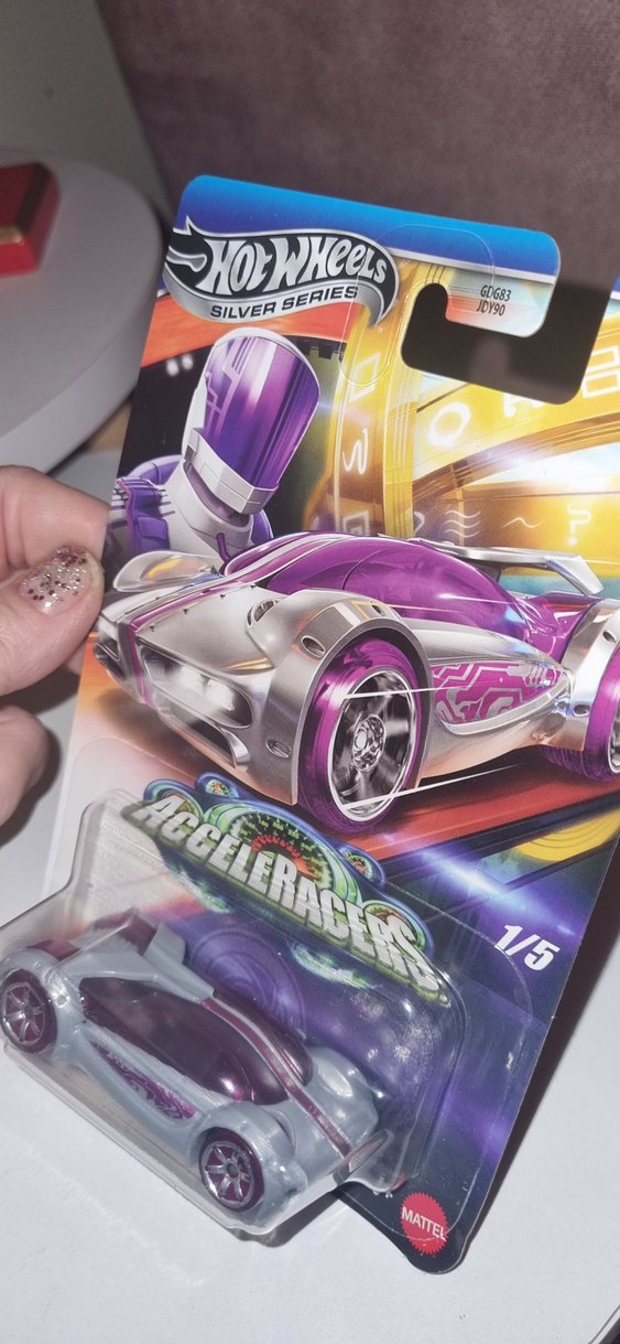 HOT WHEELS Silver Series AcceleRacers Iridium JCB92 - Görsel 2