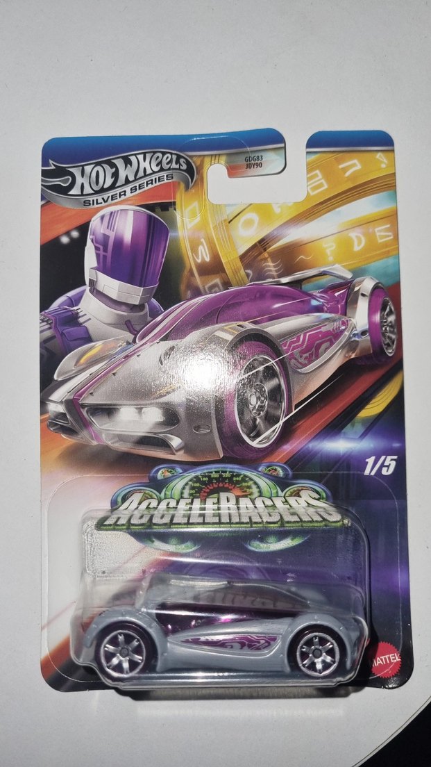 HOT WHEELS Silver Series AcceleRacers Iridium JCB92 - Görsel 3