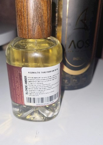 Erkek Parfümü AOS blonde amber - Görsel 2