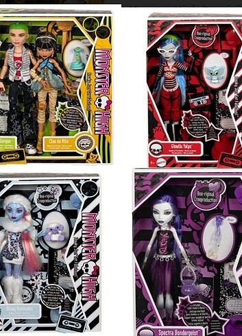 Monster high reproduction set ghoulia cleo deuce abbey spectra