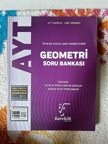 Karekök yayınları ayt geometri