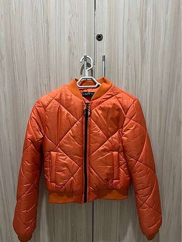 turuncu bomber ceket