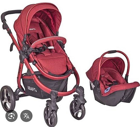 9- 36 kg Beden kırmızı Renk Kraft ace travel sistem bebek arabası