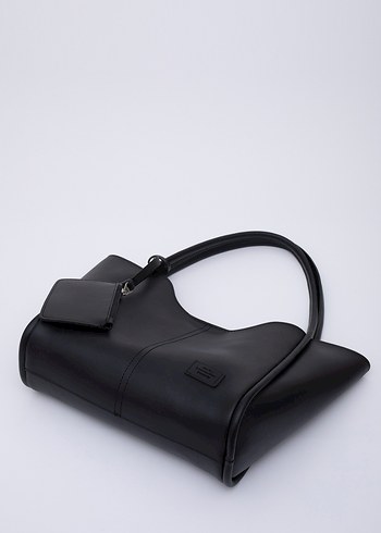 Siyah Shaka En Çok Satan Suni Deri Kadın Çanta - Görsel 5