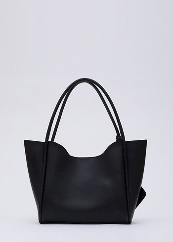 Siyah Shaka En Çok Satan Suni Deri Kadın Çanta - Görsel 3