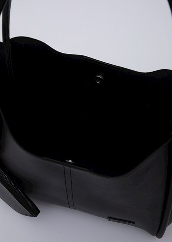 Siyah Shaka En Çok Satan Suni Deri Kadın Çanta - Görsel 8