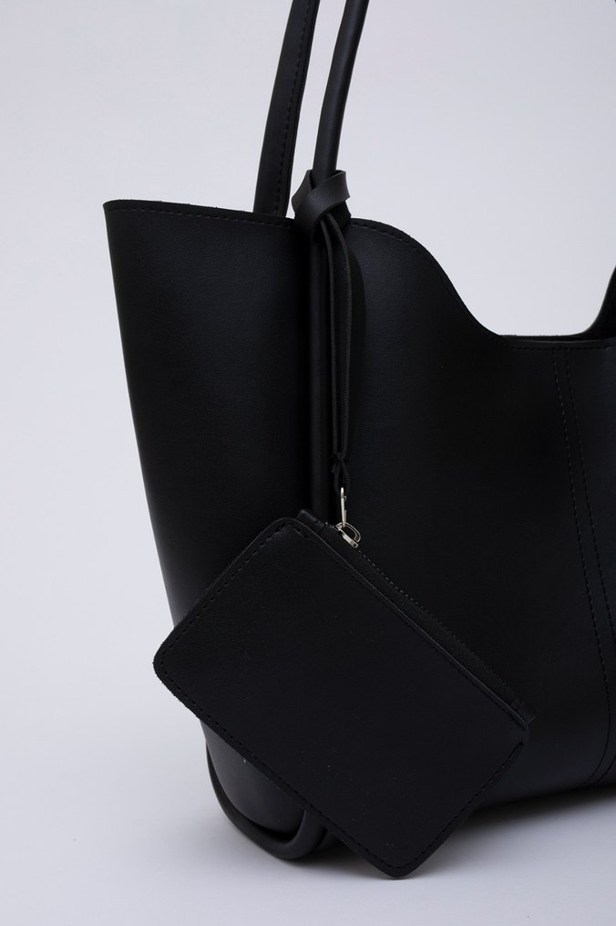 Siyah Shaka En Çok Satan Suni Deri Kadın Çanta - Görsel 4