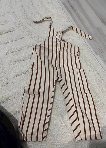 Diğer Erkek Çocuk Çizgili Kahverengi Tulum