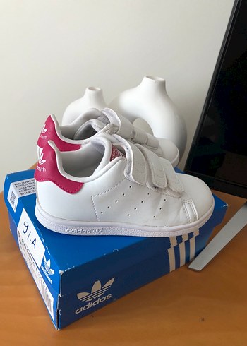 Kız Çocuk Beyaz Spor Ayakkabı Velcro - Görsel 3