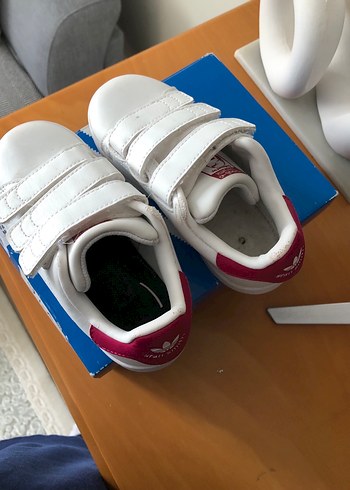 Kız Çocuk Beyaz Spor Ayakkabı Velcro - Görsel 6