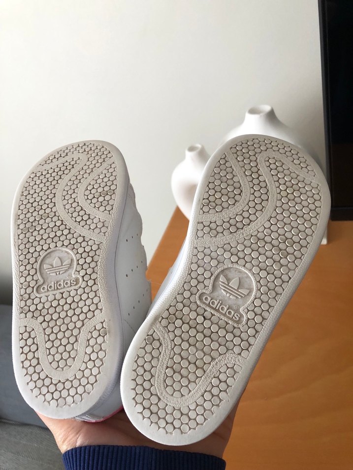 Kız Çocuk Beyaz Spor Ayakkabı Velcro - Görsel 4