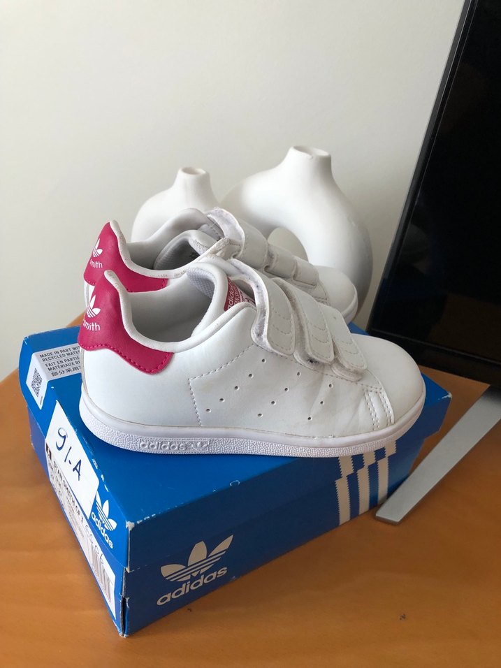 Kız Çocuk Beyaz Spor Ayakkabı Velcro - Görsel 3